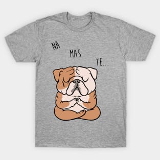 NAMASTE English Bulldog T-Shirt